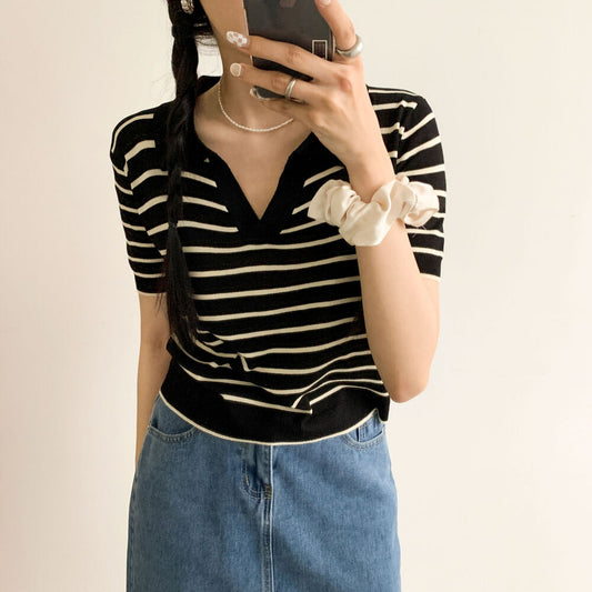 サマーフレッシュポロニットTシャツ