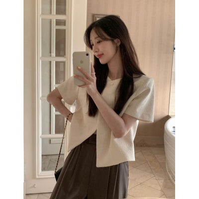 広いツーボタンブレザー