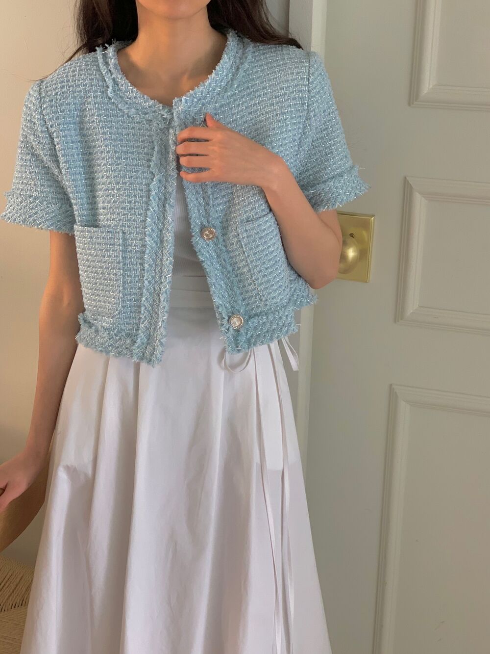 フレンチスタイル半袖トップコート