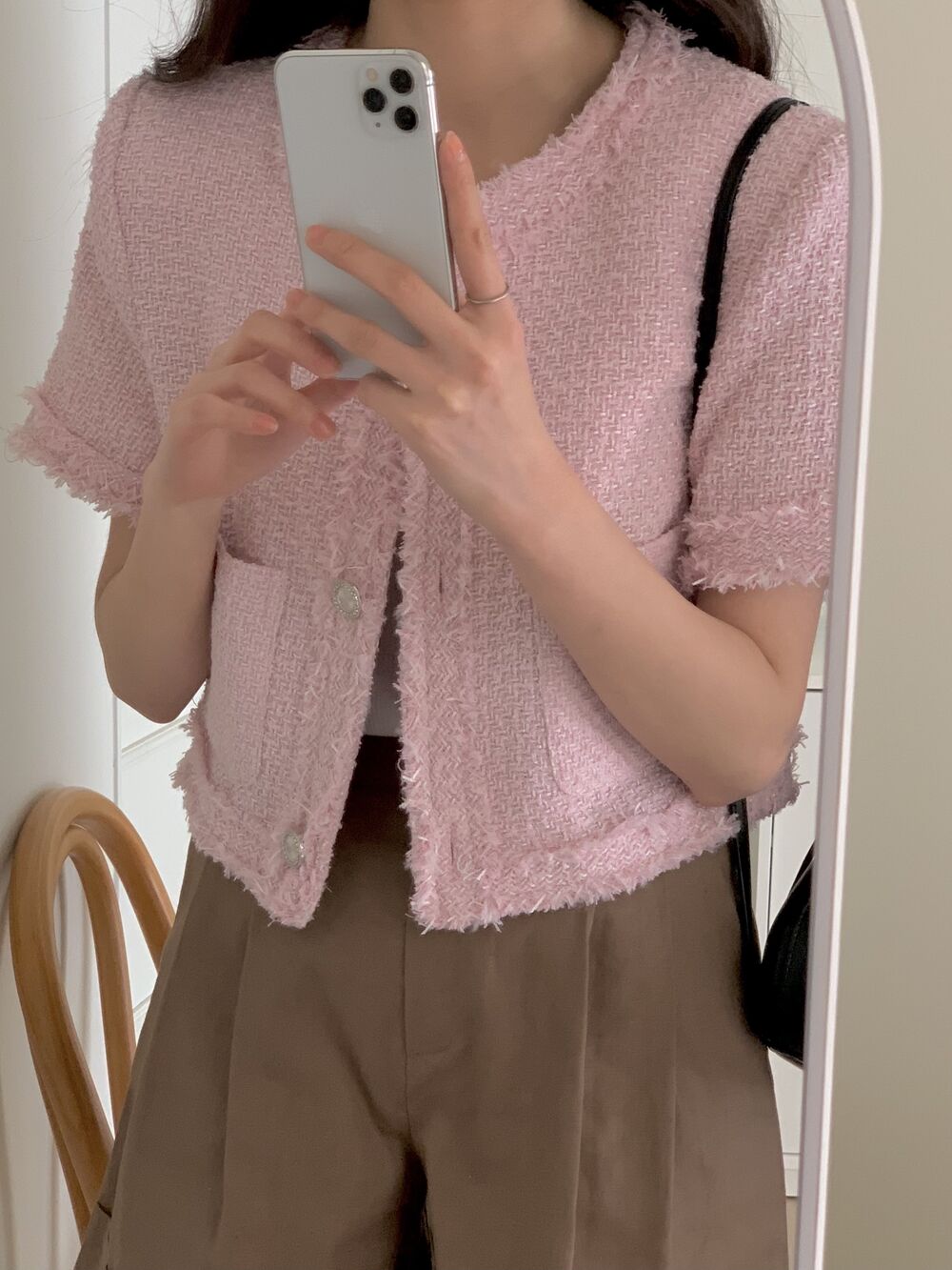 フレンチスタイル半袖トップコート