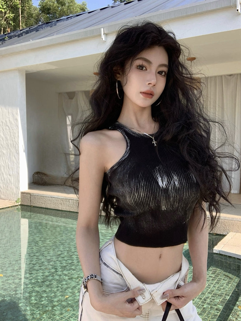 アウターウェアスリムクロップトップ