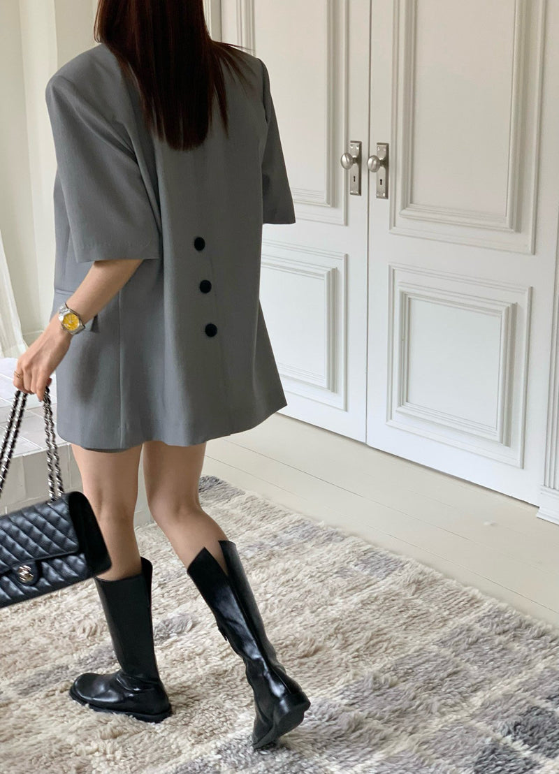 SE1 半袖ブレザー+ワイドレッグショーツ