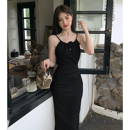 レトロホルターサスペンダードレス