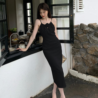 レトロホルターサスペンダードレス