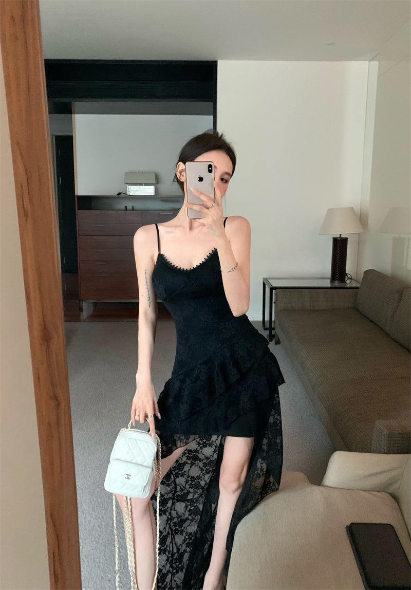 レトロ気質セクシーホットレースドレス