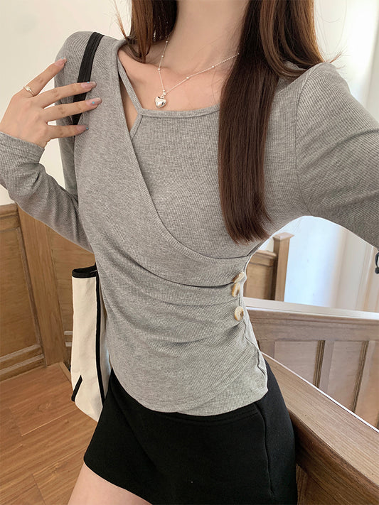 ウエスタンスタイル長袖トップス