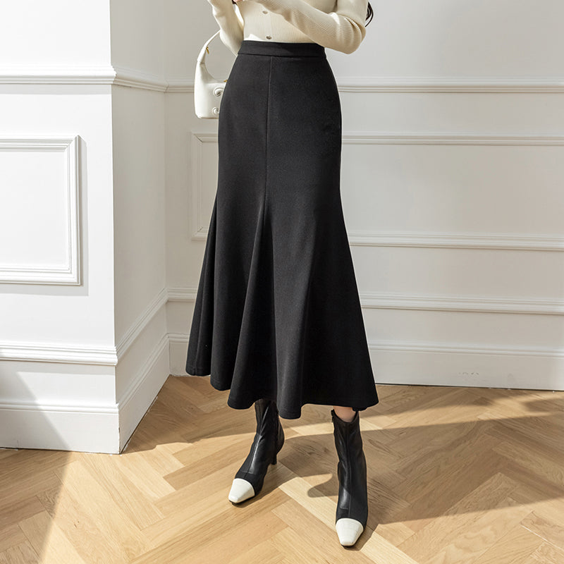 レディースウールロングスカート