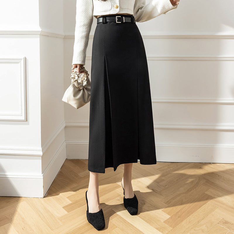 Aラインミディスカート