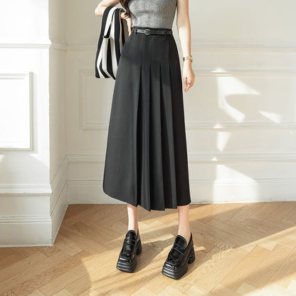 ハイウエストスリムAラインスカート