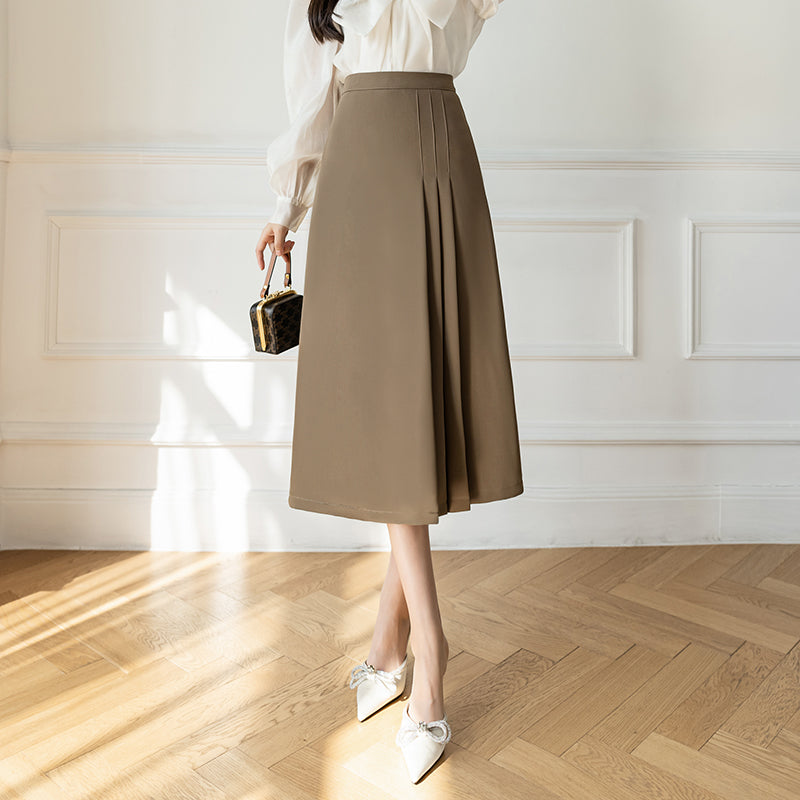 ミドル丈プリーツスカート