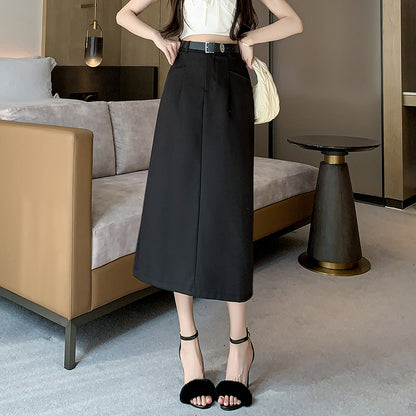 カジュアルAラインミディスカート