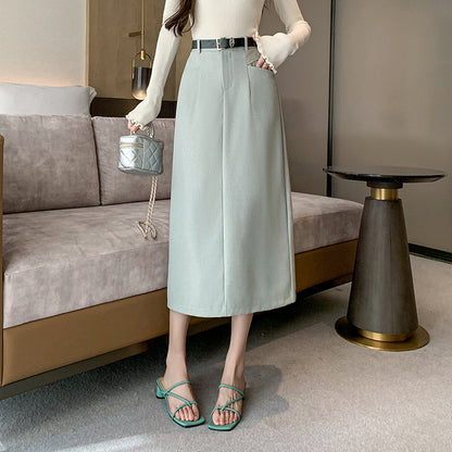 カジュアルAラインミディスカート