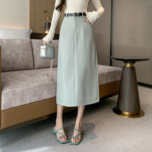 カジュアルAラインミディスカート