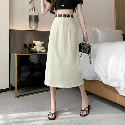 カジュアルAラインミディスカート