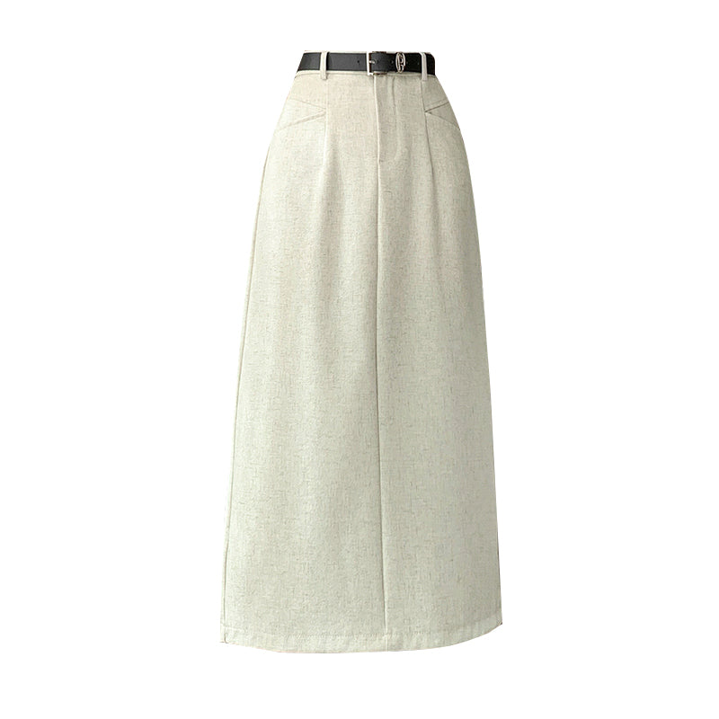 カジュアルAラインミディスカート