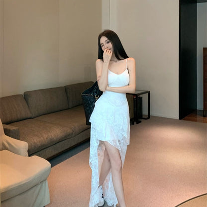 レトロ気質セクシーホットレースドレス