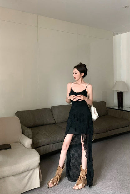 レトロ気質セクシーホットレースドレス