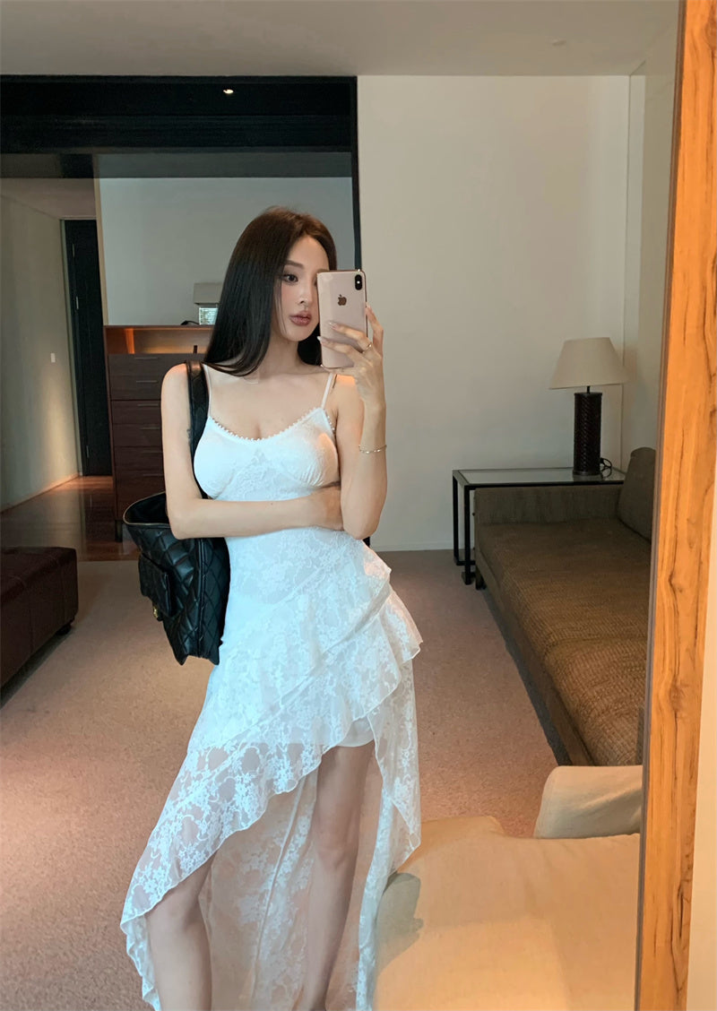 レトロ気質セクシーホットレースドレス