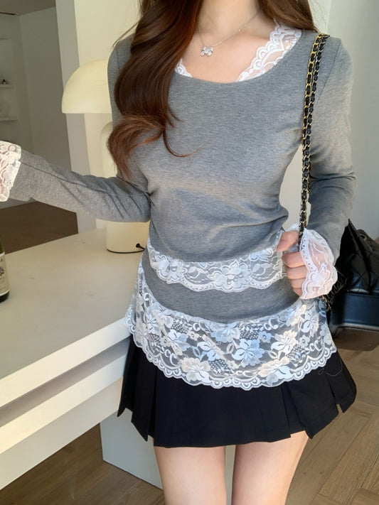 韓国イレギュラーロングスリーブTシャツ