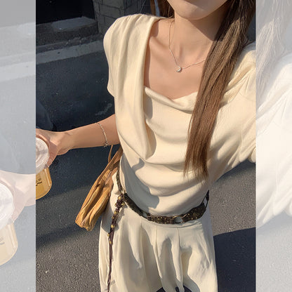 イレギュラープリーツTシャツ