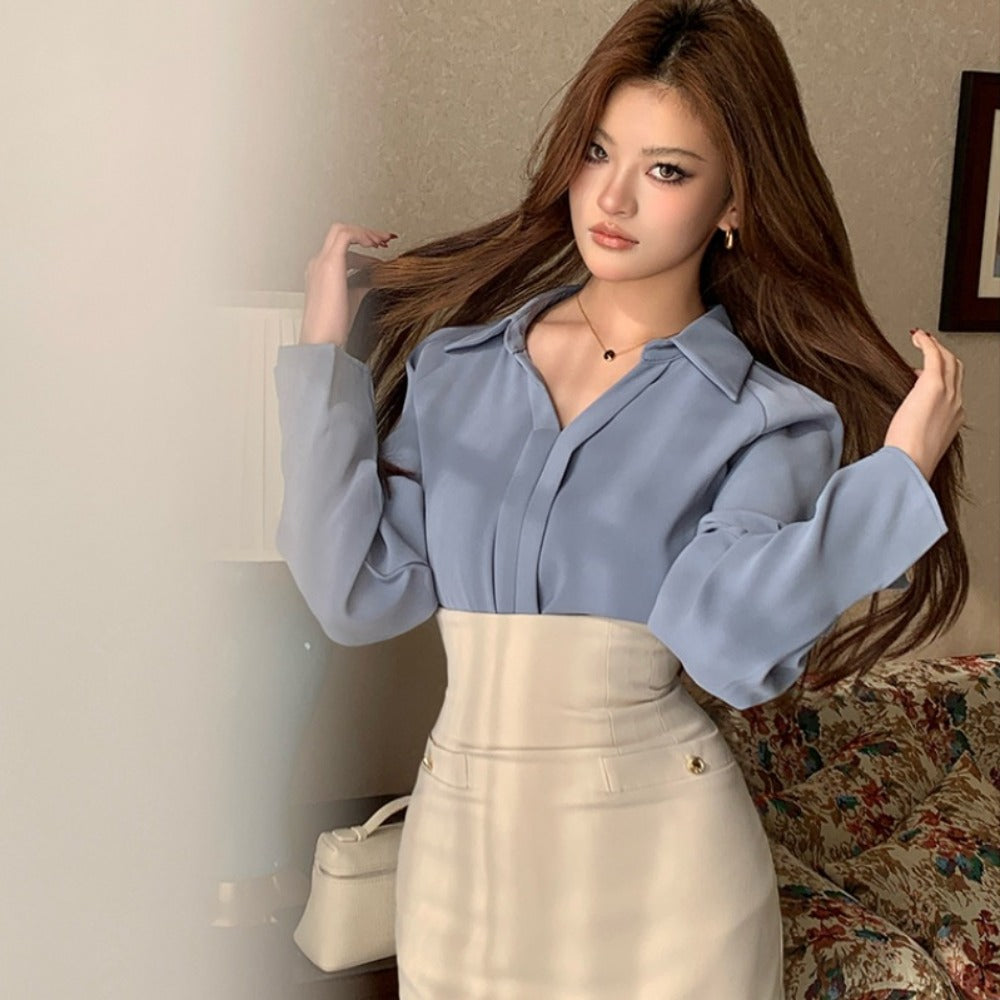 オールマッチVネックシャツ