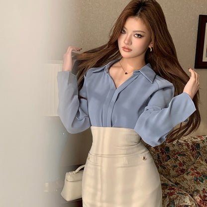 オールマッチVネックシャツ