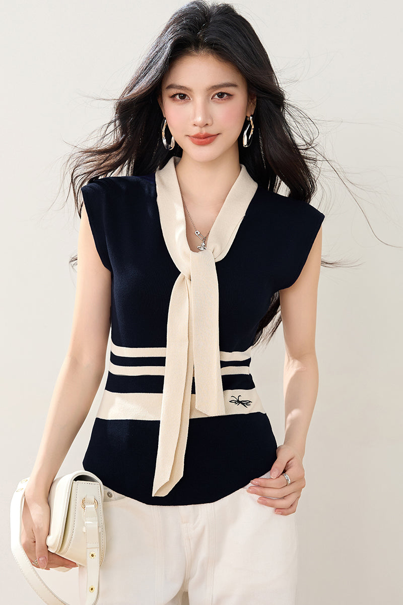 T1 スリムVネックトップ