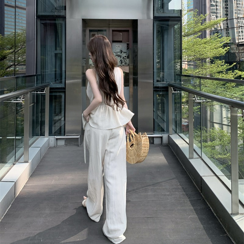 SU1 お手頃価格のトップルーズパンツスーツ