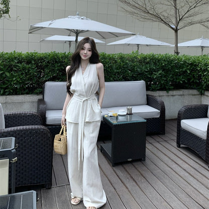 SU1 お手頃価格のトップルーズパンツスーツ