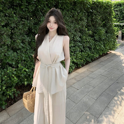 SU1 お手頃価格のトップルーズパンツスーツ