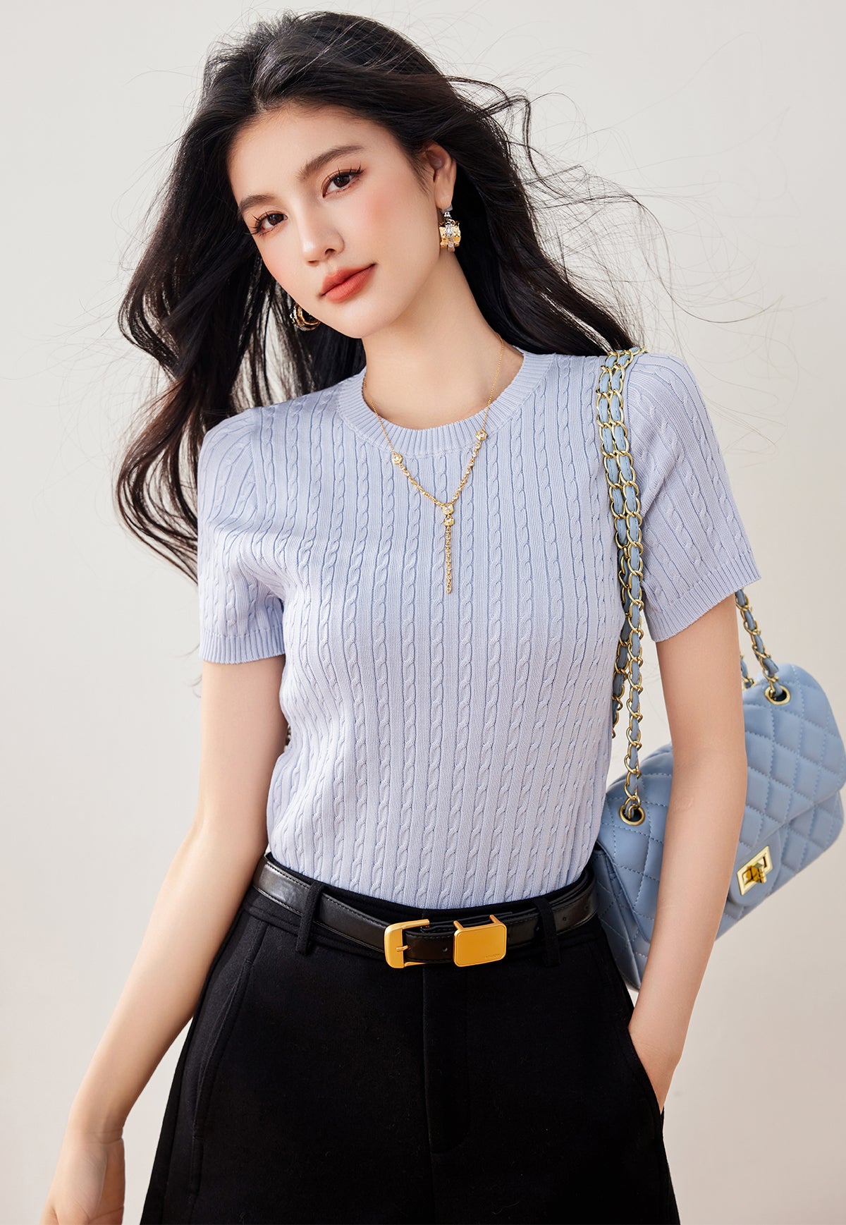 夏新作シルクトップ