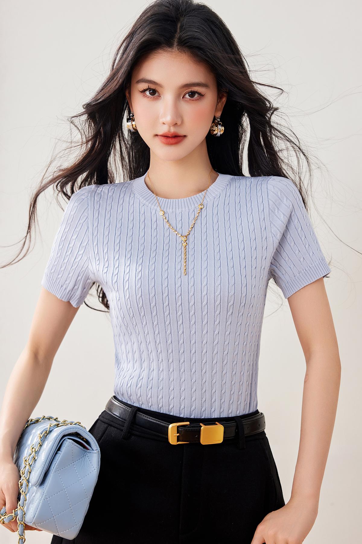 夏新作シルクトップ