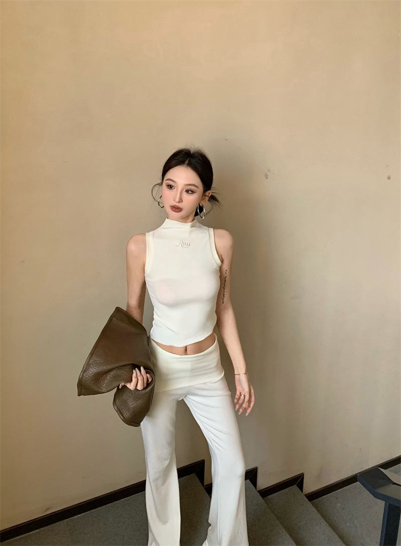 アメリカンスタイルスリムトップパンツセット