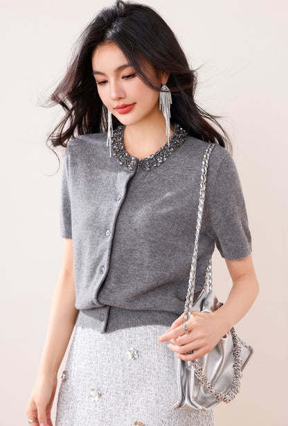 ダイヤモンドスタッズTシャツ