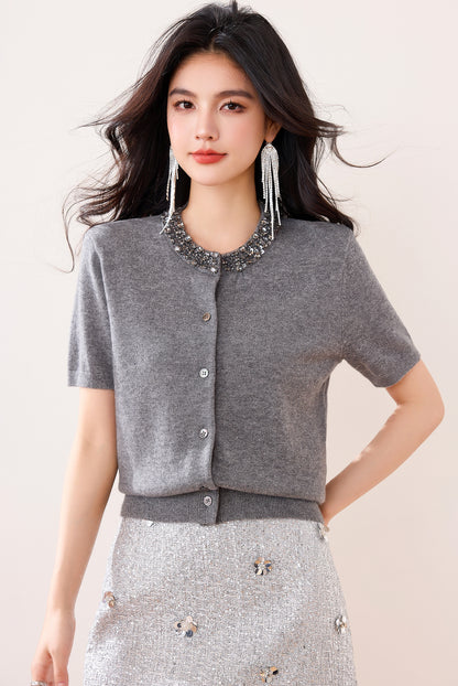 ダイヤモンドスタッズTシャツ