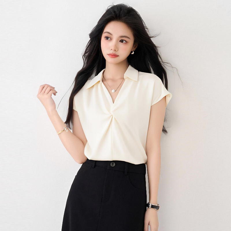 フランス発送 Vネックシャツ