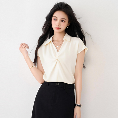 フランス発送 Vネックシャツ