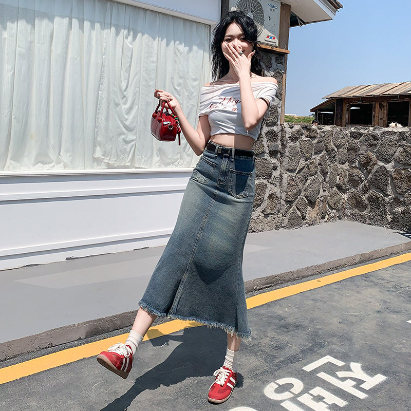 S1 マーメイドデニムスカート