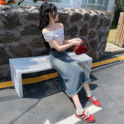 S1 マーメイドデニムスカート