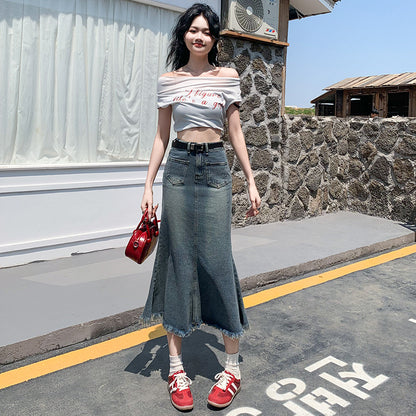 S1 マーメイドデニムスカート