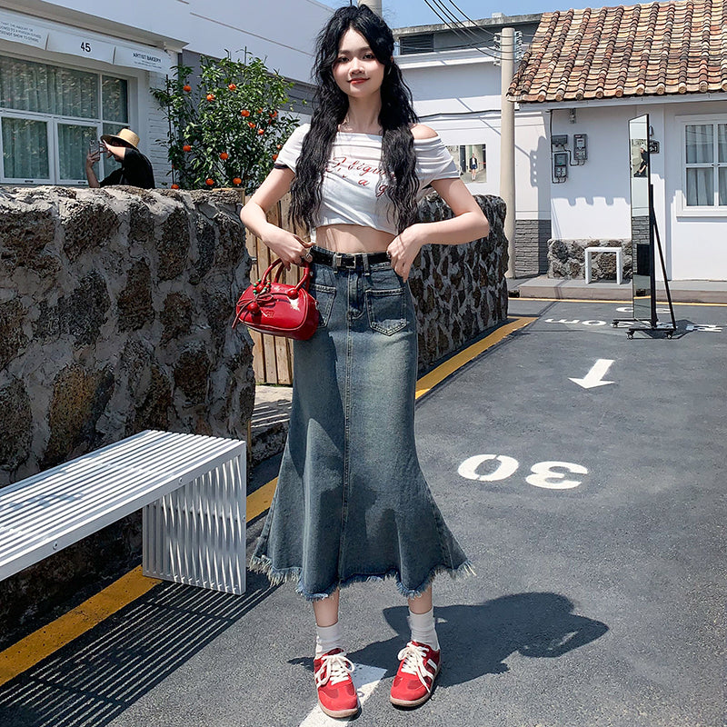 S1 マーメイドデニムスカート