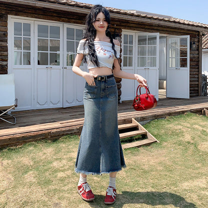 S1 マーメイドデニムスカート