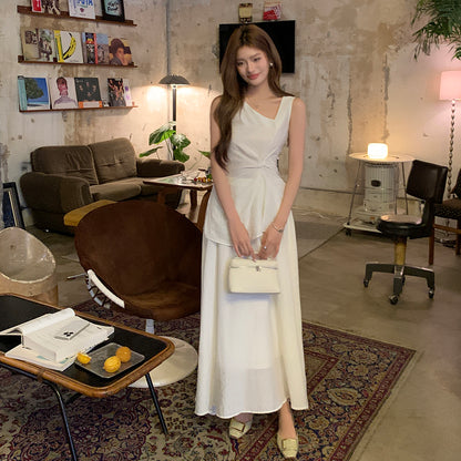 SU1 ルーズスリットトップAラインスカートツーピース