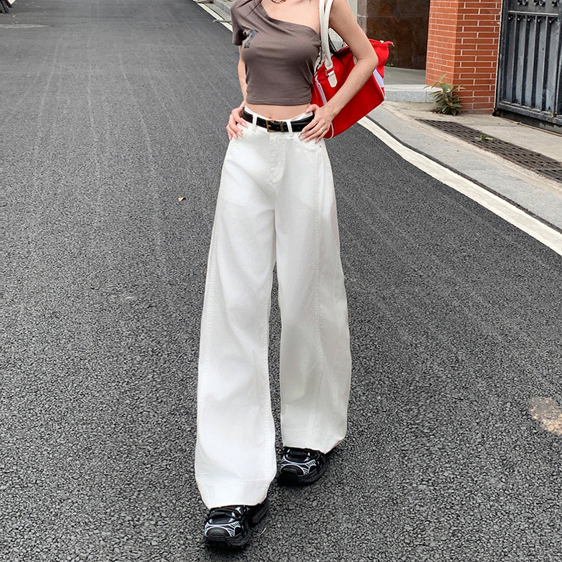 女性用ドレープフロアジーンズ