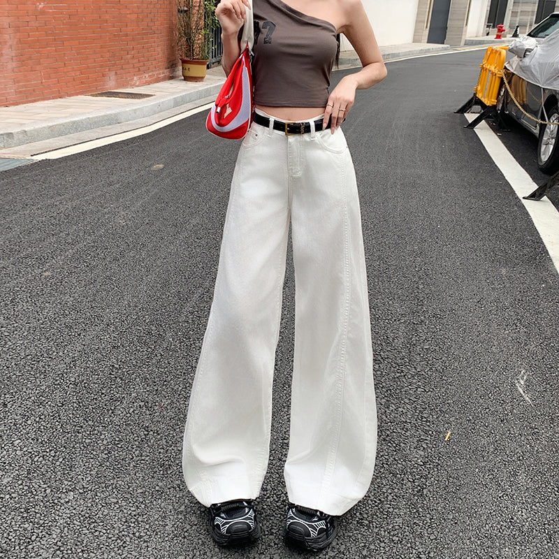 女性用ドレープフロアジーンズ