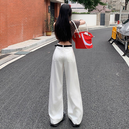 女性用ドレープフロアジーンズ