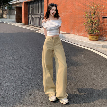 レディースワイドレッグパンツ