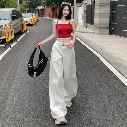 レディースワイドレッグパンツ