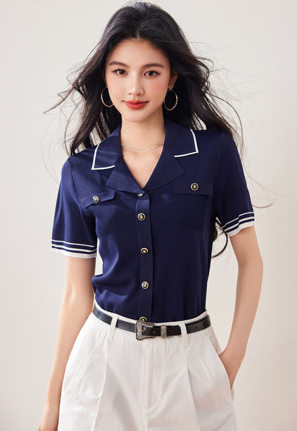 ヨットスリムフィット半袖シャツ