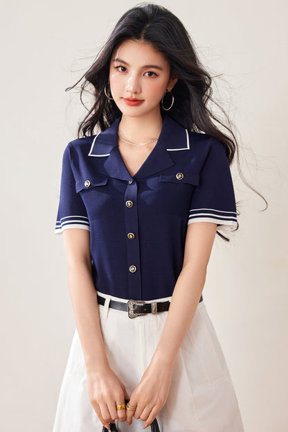 ヨットスリムフィット半袖シャツ